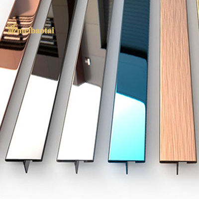 disposizione delle mattonelle di effetto di acciaio inossidabile di 3048mm, striscia delle mattonelle di acciaio inossidabile 304