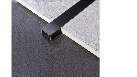 Decorazione di piastrelle in acciaio inossidabile 12 mm PVD in acciaio inossidabile U