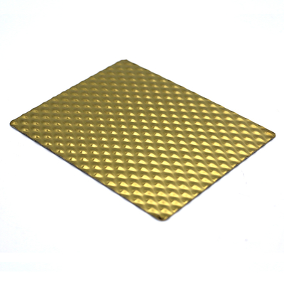 6WL Gold Mirror Stainless Steel Decorative Sheet Metal Plate