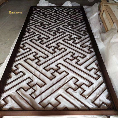 Buon prezzo Divisorio in alluminio da 10 mm con placcatura in colore PVD marrone oro rosa in linea