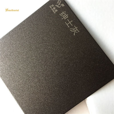 Buon prezzo Anti impronta digitale sabbiata di Grey Decorative Stainless Steel Sheet in linea