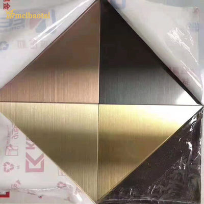 Prezzo buono Piatto di acciaio inossidabile decorativo con rivestimento PVD spazzolato in linea