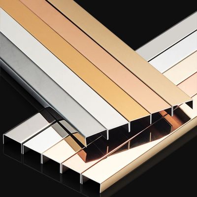Prezzo buono U modella la disposizione delle mattonelle di acciaio inossidabile 201 per la decorazione di costruzione della parete in linea