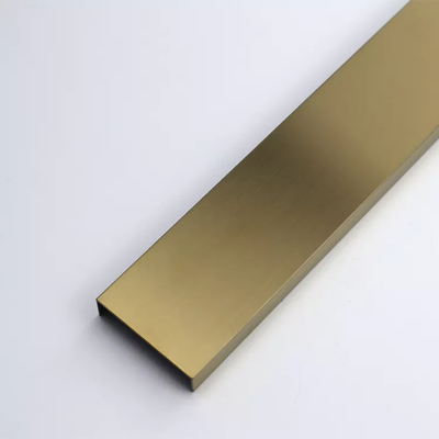 Disposizione nera U20 delle mattonelle di Rose Gold Mirror Hairline Finished 304 ss