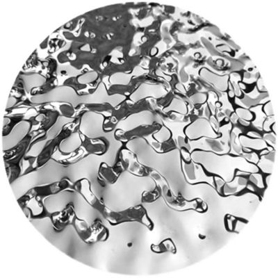 Specchio d'argento di 304 grado Gloss Water Ripple Pattern Placca decorativa in acciaio inossidabile laminata a freddo
