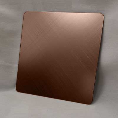 Prezzo buono Foglio di acciaio inossidabile di 304 grado con rivestimento in colore marrone e spessore di 0,65 mm per applicazioni in cucina in linea