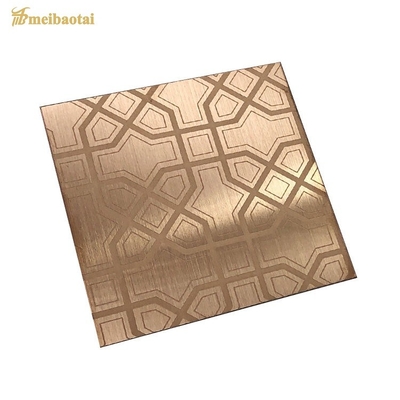 Piatto dell'elevatore dello strato di acciaio inossidabile 201 di Rose Gold Finish 304 dello specchio