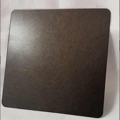 Lastra decorativa in acciaio inossidabile con rivestimento bronzo, spessore 0,65 mm, anti-impronta, con rivestimento PVD