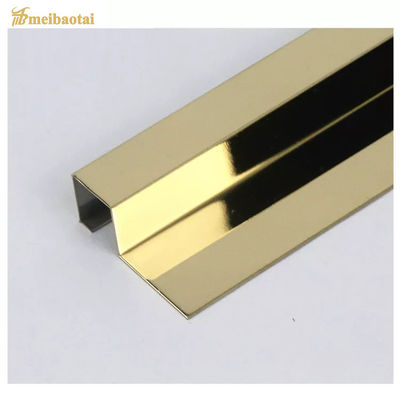 304 in acciaio inossidabile U Profile Corner Tile Trim 10FT Lunghezza per la protezione dei bordi