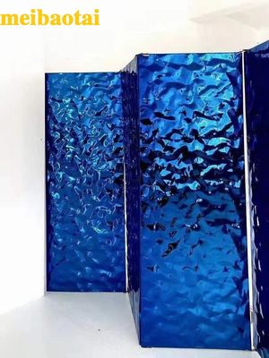 Lamiera in acciaio inossidabile di grado 304 con motivo a onde d'acqua e piastra metallica laminata a freddo di larghezza 1500 mm