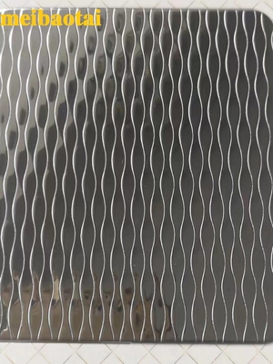 lo spessore di 1.0mm ha impresso il bollo dello specchio dell'oro dello strato di acciaio inossidabile ha finito il bordo fenduto