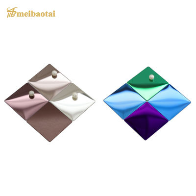 Lastra decorativa in acciaio inossidabile con finitura a specchio, dimensioni 4x8, spessore 0,6 mm per decorazioni eleganti