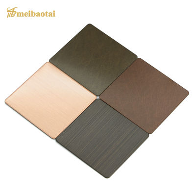 Buon prezzo Vibrazione sabbiata decorativa di rame antica della lamiera sottile di acciaio inossidabile in linea