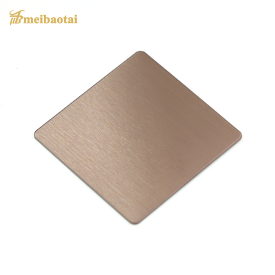 Spessore dello strato 4x8 0.65mm di acciaio inossidabile di Rose Golden Matte Finish Decorative