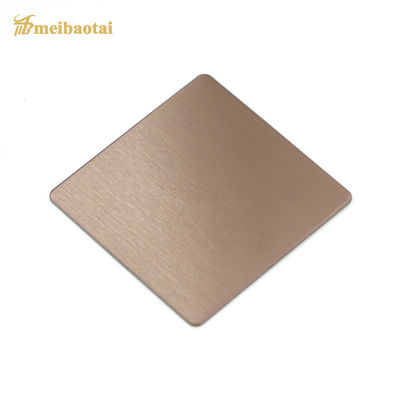 Rose Gold Matte Finish Decorative Stainless Steel Sheet 4x8 Dimensione 0,65mm Spessore PVD Rivestito
