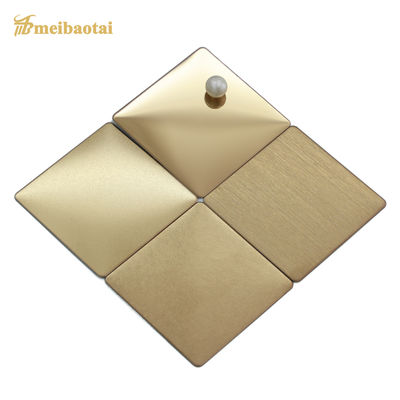 Prezzo buono Piastra in acciaio inossidabile laminato a freddo a quattro piedi, color oro, rosa, verde, sostenibile, per applicazioni decorative in linea