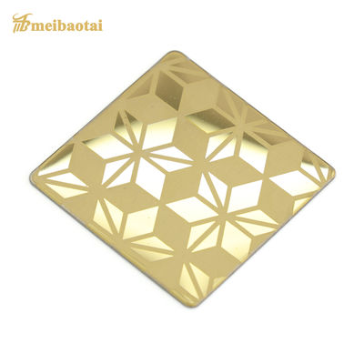 Prezzo buono 1.00 mm Spessore di acciaio inossidabile di colore dorato rivestito di acciaio inossidabile inciso per rivestimenti esterni in linea