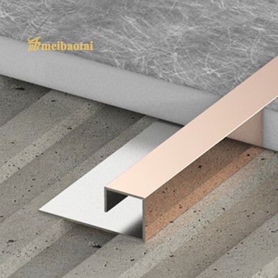 Le mattonelle di acciaio inossidabile di Rose Gold Green Black Mirror sistemano il profilo di 0.65mm T