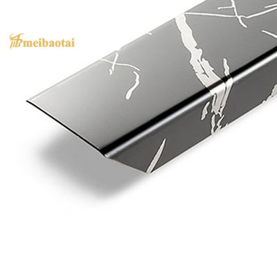 304 in acciaio inossidabile L Profile Tile Trim con spessore di 0,55 mm e PVD Color Coating per la transizione del pavimento