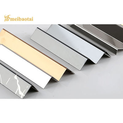 304 in acciaio inossidabile L Profile Tile Trim con spessore di 0,55 mm e PVD Color Coating
