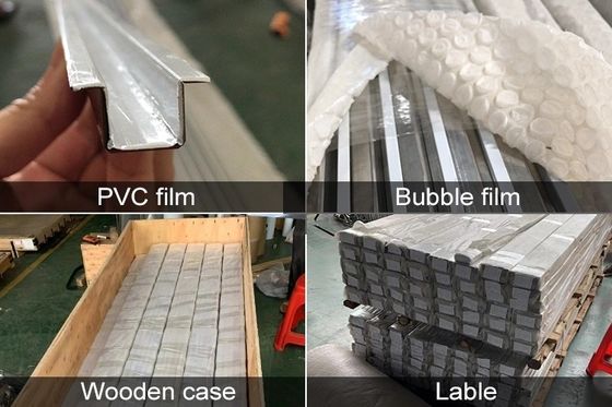 304 Acciaio Inossidabile Profilo per Piastrelle a U con Scanalatura a V e Rivestimento Colorato per Protezione Decorativa