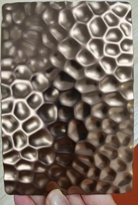 Placca in acciaio inossidabile decorativa con stampo di nido di miele sostenibile