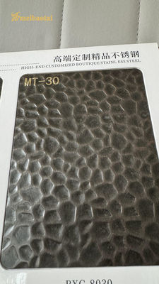 Lamiera decorativa stampata in acciaio inossidabile 304 con design a nido d'ape rivestito in PVD colorato in formato 1219x2438mm