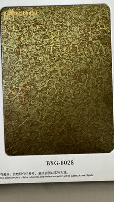 Prezzo buono Retro Imitazione murale Antiche lamiere di rame decorative in acciaio inossidabile in linea