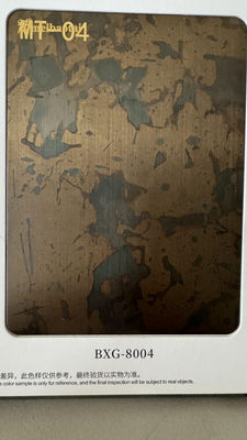 Prezzo buono Decorazione murale 3D Imitazione Antiche lamiere in acciaio inossidabile di rame in linea