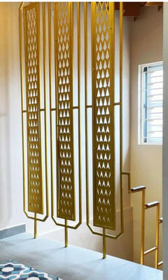 Prezzo buono Hotel e decorazioni domestiche divisore di stanza in acciaio inossidabile in oro rosa Bronzo e oro Colori personalizzabili Dimensioni e modelli disponibili in linea