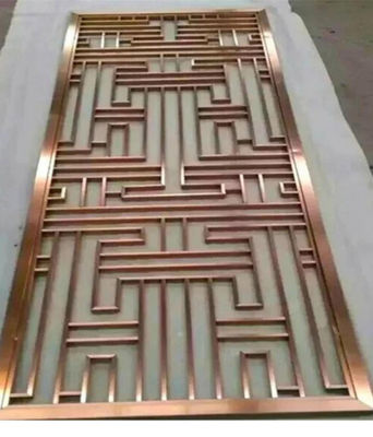 Divider di stanza in acciaio inossidabile per il soggiorno Hotel e bar Decorazione Disegno personalizzato disponibile per spazi interni ed esterni