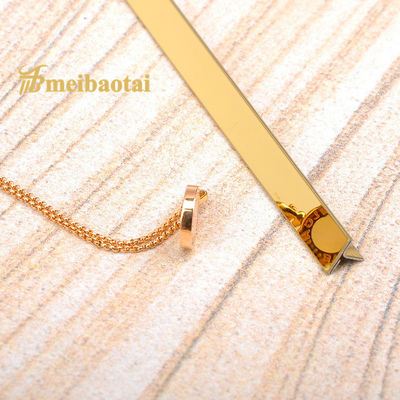 3048mm Lunghezza 304 Acciaio Inossidabile Superficie Specchio Battiscopa e Striscia per Bordatura Decorativa
