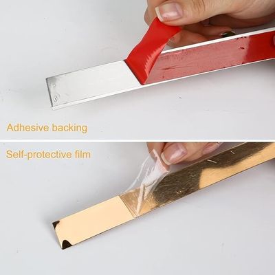 Prezzo buono Nastro adesivo a rotolo piatto in acciaio inossidabile metallico con rivestimento colorato in linea