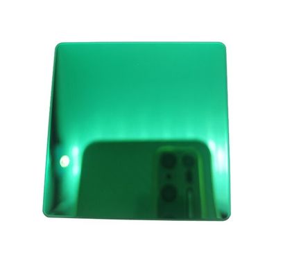 Prezzo buono Fogli di acciaio inossidabile a specchio verde PVD di grado 304/201 in linea