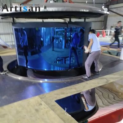 Prezzo buono Pannello PVD in acciaio inossidabile a specchio blu standard ASTM in linea