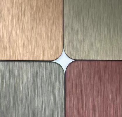 Prezzo buono Quattro piedi NO.4 Finito SS Piastra decorativa 0,65 mm di spessore in linea