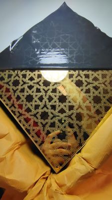 Prezzo buono Finitura in specchio d'oro lamiera in acciaio inossidabile incisa spessore 1,0 mm piastra decorativa 1219x2438 mm in linea