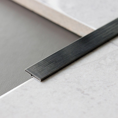 3048mm Acciaio inossidabile Effetto Piastrelle Trim 304 Acciaio inossidabile T Piastrelle Strip