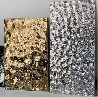 Prezzo buono Lamiera in acciaio inox con effetto argento/oro/ondulato per varie opzioni di colore in linea
