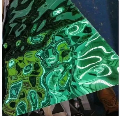 Prezzo buono PVD Color Coating Water Ripple Stainless Steel Sheet per la decorazione degli interni in linea