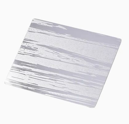Prezzo buono Fogli di acciaio inossidabile a specchio in rilievo di grado 201 resistente spessore 0,85 mm per segnaletica e decorazioni in linea