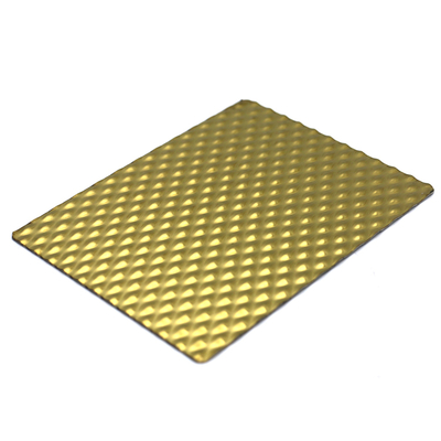 6WL Gold Mirror Stainless Steel Decorative Sheet Metal Plate