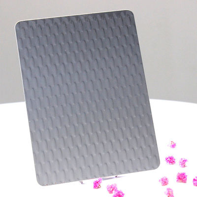 Silver Mirror 5WL Stamped Decorative Stainless Steel Plate Sustainable