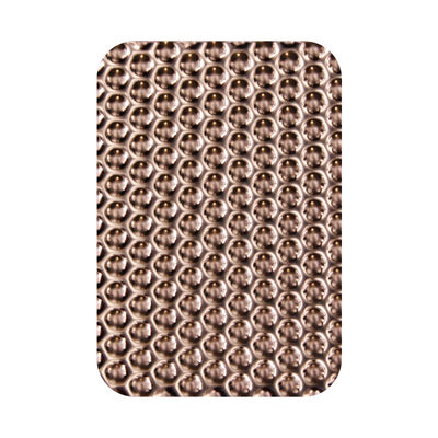 Rose Gold Stamped Stainless Steel Sheet Metal Decorative Sheet