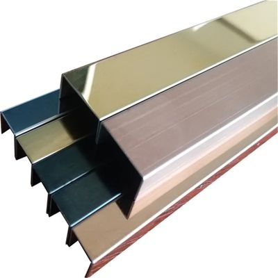 304 in acciaio inossidabile U Profile Tile Trim con PVD Color Coating per uso interno ed esterno
