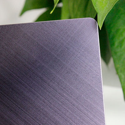 Prezzo buono PVD Violeta Croce Capelli 430 lamiera in acciaio inossidabile 1219x2438mm lamiera in acciaio inossidabile decorativa in linea