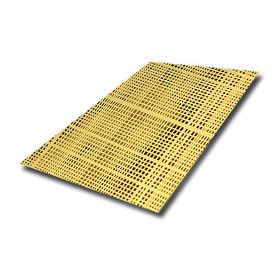 Prezzo buono Super Mirror Finish Oro PVD inciso lamiera in acciaio inossidabile 1219x3048mm per applicazioni decorative in linea
