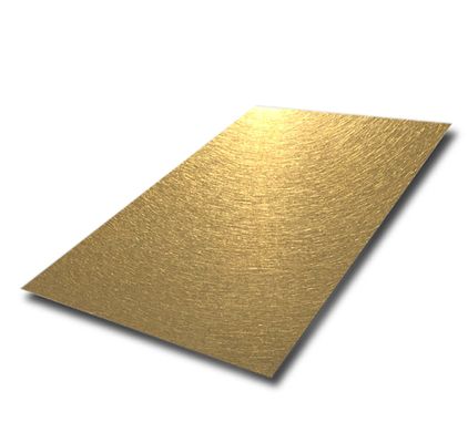 Prezzo buono Lastra Decorativa in Acciaio Inossidabile 304 con Rivestimento PVD Oro, Vibrazione, 1219x2438mm in linea