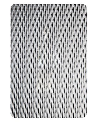 Finitura Specchio Argento Grado 201 Lamiera di Acciaio Inossidabile Goffrata Spessore 0.85mm per Decorazione Murale