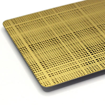 Prezzo buono Finitura specchio oro 304 Acciaio inossidabile foglio inciso in 1219x3048mm Dimensioni per applicazioni decorative in linea